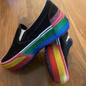 Vans, Pride Rainbow Platform, Women’s size 8